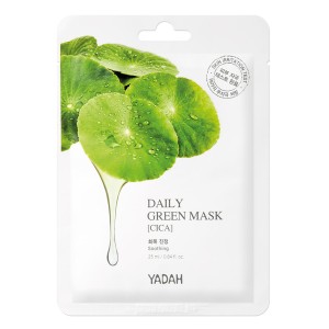 Yadah Daily Green Mask Cica Υφασμάτινη Vegan Μάσκα Ενυδάτωσης,  25ml