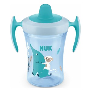 Nuk Trainer Cup Εκπαιδευτικό Ποτηράκι με Μαλακό Ρύγχος Πράσινο Βατραχάκι 6m+, 230ml