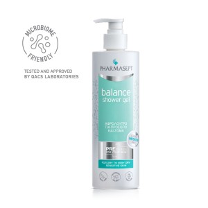 Pharmasept Balance Shower Gel Αφρόλουτρο για Πρόσωπο & Σώμα για Ξηρή & Ευαίσθητη Επιδερμίδα, 500ml