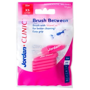 Jordan Clinic Brush Between Μεσοδόντια Βουρτσάκια 0.4mm (XS), 10τμχ