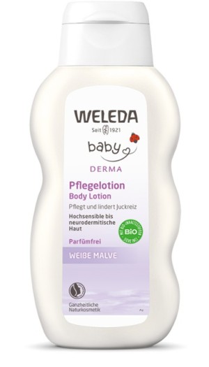 Weleda Baby Derma White Mallow Body Lotion Βρεφικό Γαλάκτωμα Σώματος με Μολόχα, 200ml