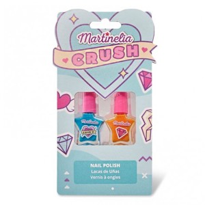 Martinelia Crush s Nail Polish Σετ Βερνίκια Νυχιών Πορτοκαλί & Μπλε, 2x4ml