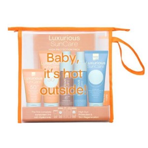 Luxurious Promo Sun Care Travel Kit Αντηλιακή Σώματος SPF30, 75ml After Sun Σπρέι Ενυδάτωσης, 75ml & Λάδι Μαυρίσματος SPF6, 50ml & Hydrating Antioxidant Mist-Αντηλιακό Σπρέι, 50ml & Αντηλιακή Προσώπου SPF50, 40ml