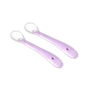Kidsme Silicone Spoon Lavender, Παιδικό Μαλακό Κουτάλι Σιλικόνης Χρώμα Λεβάντας, 2τμχ
