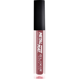 Elixir Make-Up Liquid Lip Metal Matte Υγρό Ματ Κραγιόν, 428 Carmelian
