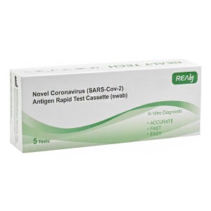 Realy Novel Coronavirus SARS-Cov-2 Antigen Rapid Test Διαγνωστικό Τεστ Ταχείας Ανίχνευσης Αντιγόνων με Ρινικό Δείγμα ,5τμχ, Ημερομηνια ληξης 11/2023