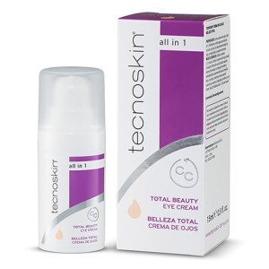 Tecnoskin Total Beauty Eye Cream Αντιρυτιδική Kρέμα Ματιών με Χρώμα All in One για την Κάλυψη των Μαύρων Κύκλων, 15ml