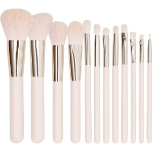 Tools for Beauty Mimo  Light Pink Makeup Brush Set, 12pcs