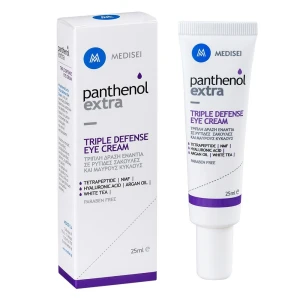 Medisei Panthenol Extra Κρέμα Ματιών με Τριπλή Δράση Ενάντια σε Ρυτίδες Σακούλες και Μαύρους Κύκλους, 25ml