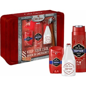 Old Spice Promo Captain Deodorant Stick 50ml & Shower Gel & Shampoo 250ml & After Shave Lotion 100ml