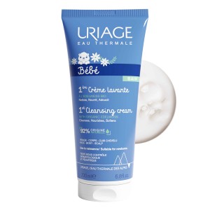 Uriage Bebe Bain 1st Cleansing Cream Βρεφική Καθαριστική Κρέμα Μπάνιου Χωρίς Σαπούνι, 200ml