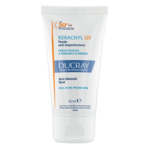 Ducray Keracnyl SPF50+ Fluide Λεπτόρρευστη Αντηλιακή Κρέμα κατά των Ατελειών, 50ml