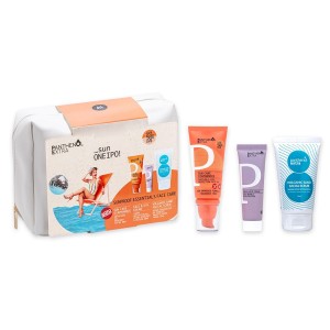 Panthenol Extra Sunproof Essentials Face Care με Sun Care Diaphanous SPF50 50ml & Face & Eye Cream 20ml & Volcanic Sand Facial Scrub 75ml + Νεσεσέρ