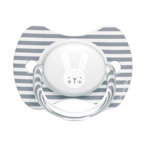 Suavinex Πιπίλα Σιλικόνης Φυσιολογική Hygge Rabbit Grey 6-18m, 1τμχ 