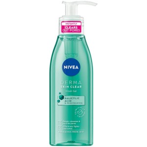 Nivea Derma Skin Clear Anti-Blemish Wash Gel Τζελ Καθαρισμού κατά των Πόρων, 150ml
