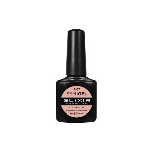 Elixir Make-up Semi Gel Ημιμόνιμο Επαγγελματικό Βερνίκι Νυχιών Νο907 Puce, 8ml