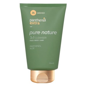 Panthenol Extra Pure Nature 3in1 Cleanser Αφρόλουτρο & Σαμπουάν, 200ml