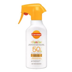 Carroten Family Suncare Face & Body Milk Spray SPF50 Αντηλιακό Προσώπου & Σώματος, 270ml