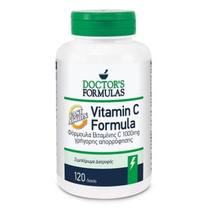 Doctors Formula Vitamin C 1000mg Fast Action Συμπλήρωμα Διατροφής Γρήγορης Απορρόφησης, 120tabs