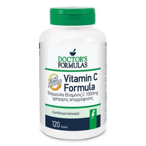 Doctors Formula Vitamin C 1000mg Fast Action Συμπλήρωμα Διατροφής Γρήγορης Απορρόφησης, 120tabs