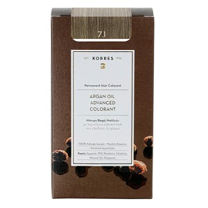 Κorres Argan Oil Color 7.1 Ξανθό Σαντρέ, 50ml