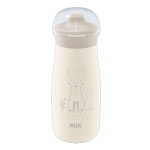 Nuk Stainless Steel Drinking Bottle Mini Me Sip Cup Παγουράκι με Ρύγχος Μπεζ Αλεπού, 300ml 