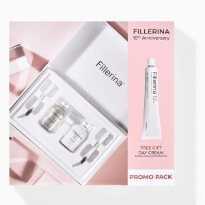 Fillerina Promo 12 HA Densifying-Filler Face Treatment Grade 3 & Δώρο Filler Day Cream Grade 3, 1σετ
