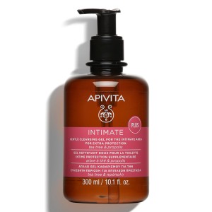 Apivita Intimate Plus Καθημερινό Απαλό Κρεμώδες Καθαριστικό για την Ευαίσθητη Περιοχή για Επιπλέον Άνεση, 300ml