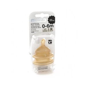 Suavinex Ανατομική θηλή Latex 0-6m (1+1) 1M (REF 3156850)