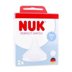 Nuk Perfect Match Θηλές από Σιλικόνη για 3m+,  2τμχ