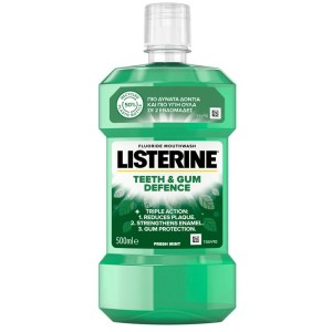 Listerine Teeth And Gum Defence Στοματικό Διάλυμα για Υγιή Δόντια & Ούλα, 500ml