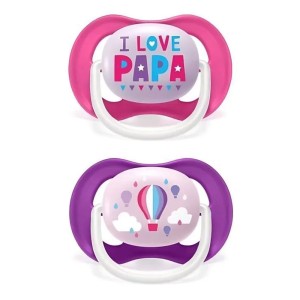 Avent Ultra Air Pacifier Σιλικόνης Pink 6-18m, 2τμχ