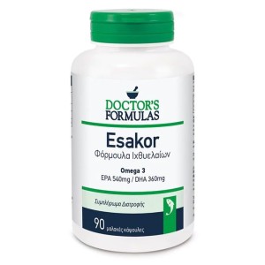 Doctors Formulas Esakor Φόρμουλα Ιχθυελαίων, 90 μαλακές κάψουλες