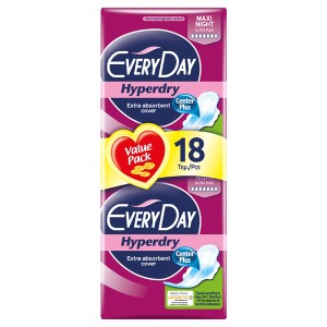 EVERYDAY HYPERDRY ΣΕΡΒΙΕΤΕΣ 18τεμ. - (MAXI NIGHT ULTRA PLUS) (0636)