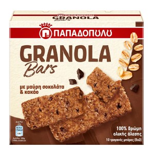 ΠΑΠΑΔΟΠΟΥΛΟΥ GRANOLA BARS (5x42gr.) - (ΣΟΚΟΛΑΤΑ)