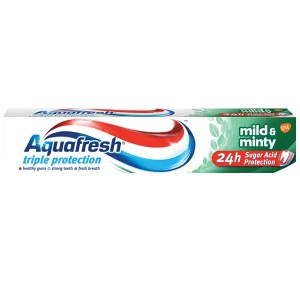 AQUAFRESH TRIPLE PROTECTION  75ml - (MILD & MINTY) (ΟΔΟΝΤΟΚΡΕΜΑ)