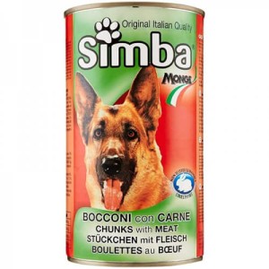 SIMBA ΣΚΥΛΟΤΡΟΦΗ ΚΟΝΣΕΡΒΑ 1230gr - (ΒΟΔΙΝΟ)