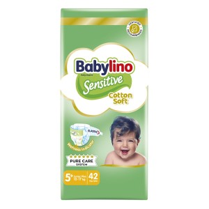 BABYLINO ΠΑΝΑ SENSITIVE No 5+ (12-17kg) - (42τεμ.)