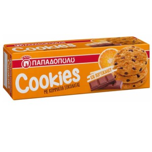 ΠΑΠΑΔΟΠΟΥΛΟΥ COOKIES 180gr. - (ΠΟΡΤΟΚΑΛΙ)