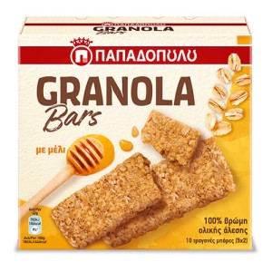 ΠΑΠΑΔΟΠΟΥΛΟΥ GRANOLA BARS (5x42gr.) - (ΜΕΛΙ)