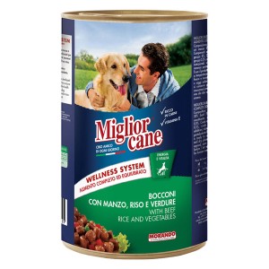 MIGLIOR ΣΚΥΛΟΤΡΟΦΗ ΚΟΝΣΕΡΒΑ 1250gr - (ΒΟΔΙΝΟ-ΡΥΖΙ-ΛΑΧΑΝΙΚΑ)