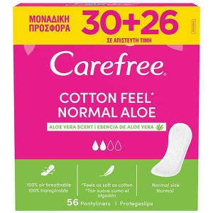 CAREFREE ΣΕΡΒΙΕΤΑΚΙΑ (56τεμ.) - (NORMAL ALOE)