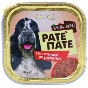LUXE ΣΚΥΛΟΤΡΟΦΗ PATE 150gr - (ΜΟΣΧΑΡΙ)