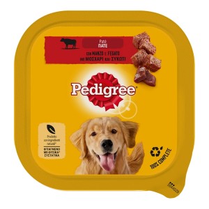 PEDIGREE ΣΚΥΛΟΤΡΟΦΗ ΠΑΤΕ 300gr. - (ΜΟΣΧΑΡΙ & ΣΥΚΩΤΙ)