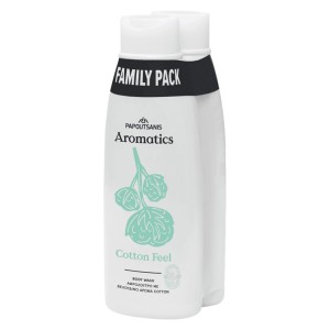 PAPOUTSANIS AROMATICS ΑΦΡΟΛΟΥΤΡΟ FAMILY PACK 2x650ml - (COTTON FEEL)