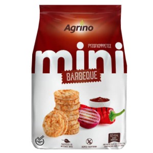 AGRINO ΡΥΖΟΓΚΟΦΡΕΤΕΣ MINI 50gr - (BBQ)