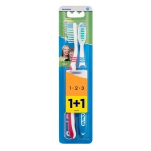 ORAL-B ΟΔΟΝΤΟΒΟΥΡΤΣΑ 1-2-3 - (2τεμ.) (ΜΕΤΡΙΑ)