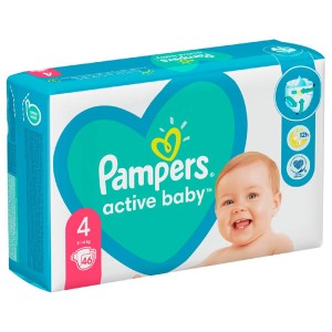 PAMPERS ACTIVE BABY No4 (46τεμ.) - (9-14kg) (VP)