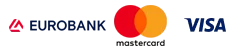 Eurobank - Mastercard - Visa logos